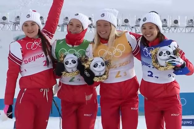 Лыжные гонки. Женская сборная России победила в эстафете